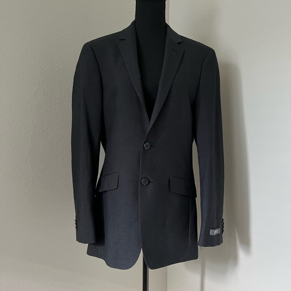 Kenneth Cole Reaction Slim Fit Pinstripe 2-Button Front Sport Coat - Picture 1 of 4